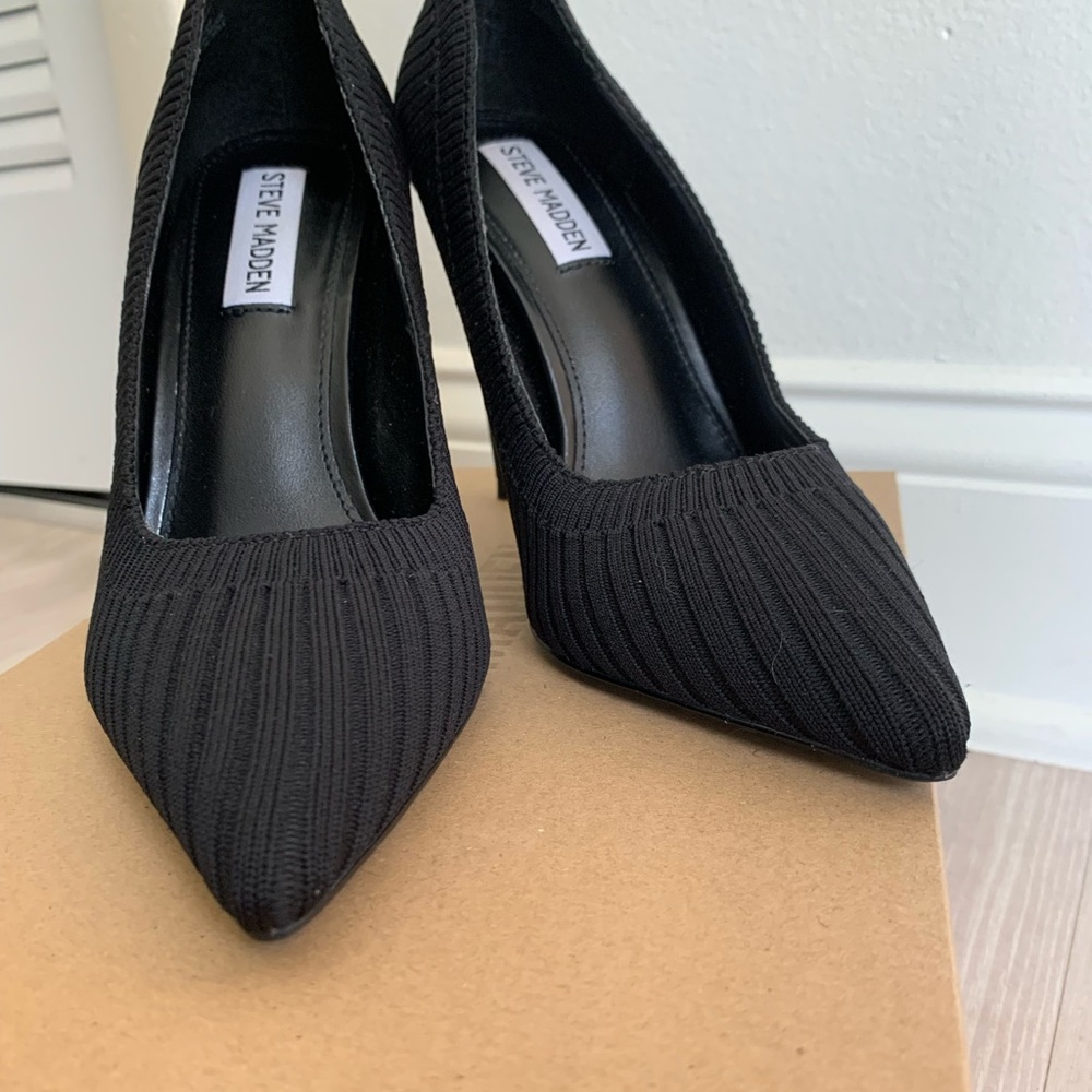 New black stiletto pointed heel - Picture 9 of 9